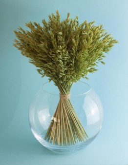 Štýlová guľatá váza s brúsenou hranou s pevnou stenou vhodná na širšie a ťažšie kytice